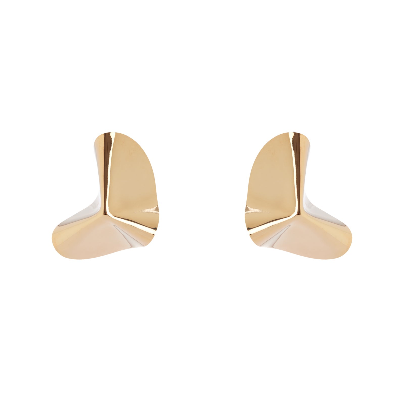 Orecchini a triangolo tridimensionale Amaranta - Oro - Sodini Bijoux