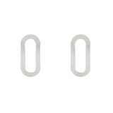 Orecchini ad anello allungato Amaranta - Argento - Sodini Bijoux