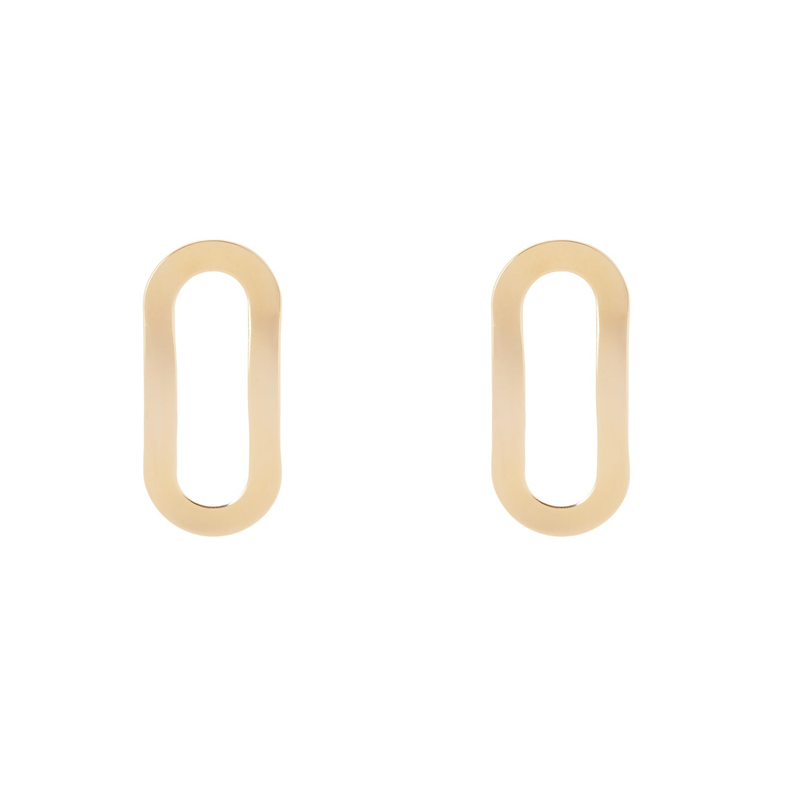 Orecchini ad anello allungato Amaranta - Oro - Sodini Bijoux