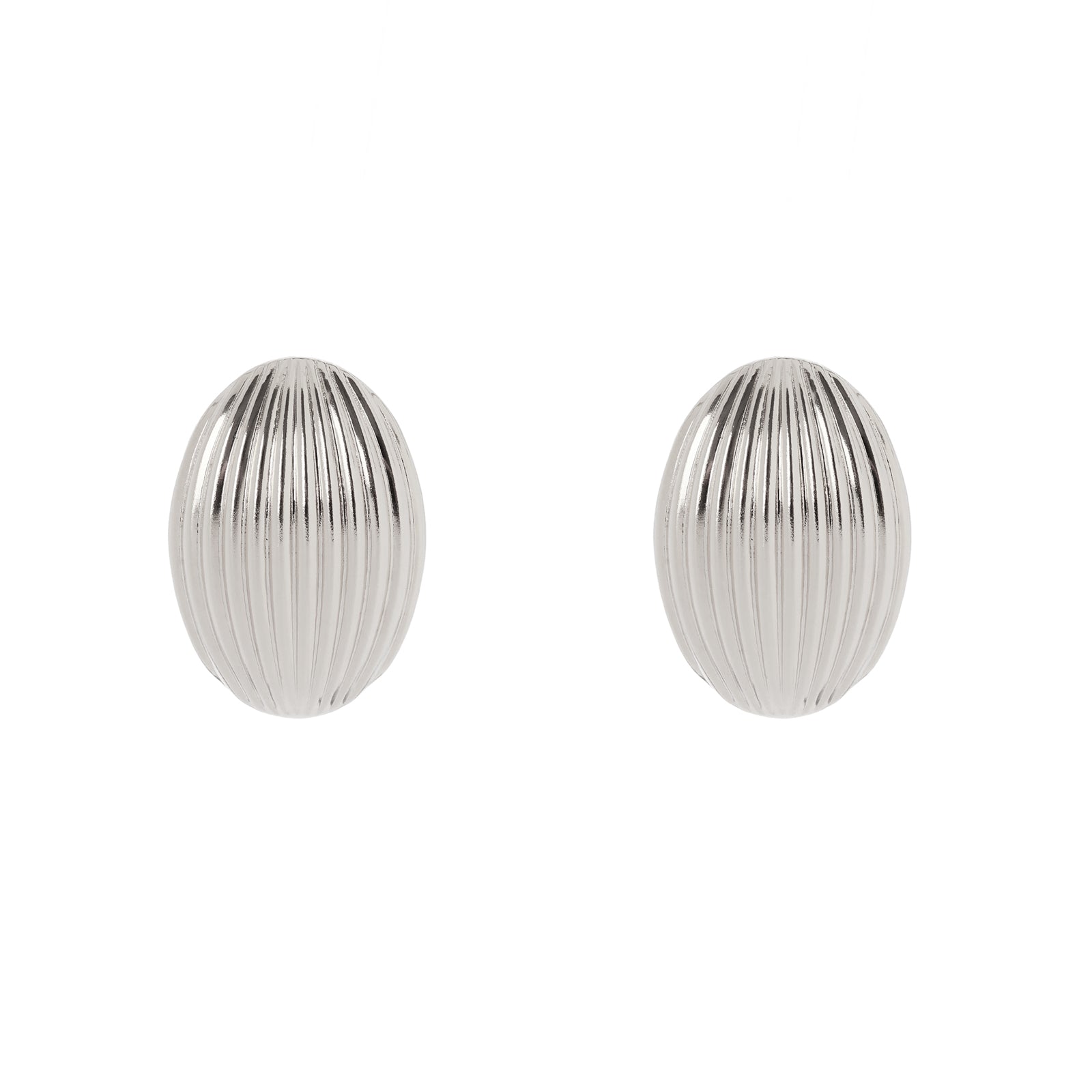 Orecchini cupola ovale Amaranta - Argento - Sodini Bijoux