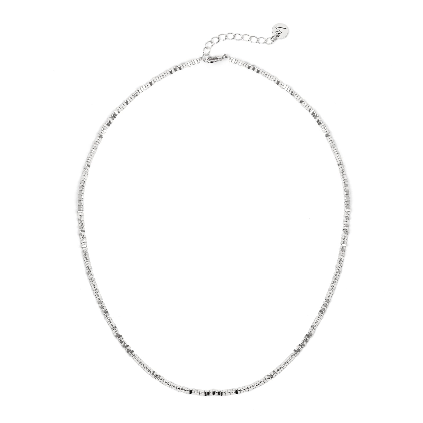 Collana corta a cubetti esagonali Agafay - Argento - Sodini Bijoux