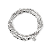 Bracciale elastico a tre fili Agafay - Argento - Sodini Bijoux