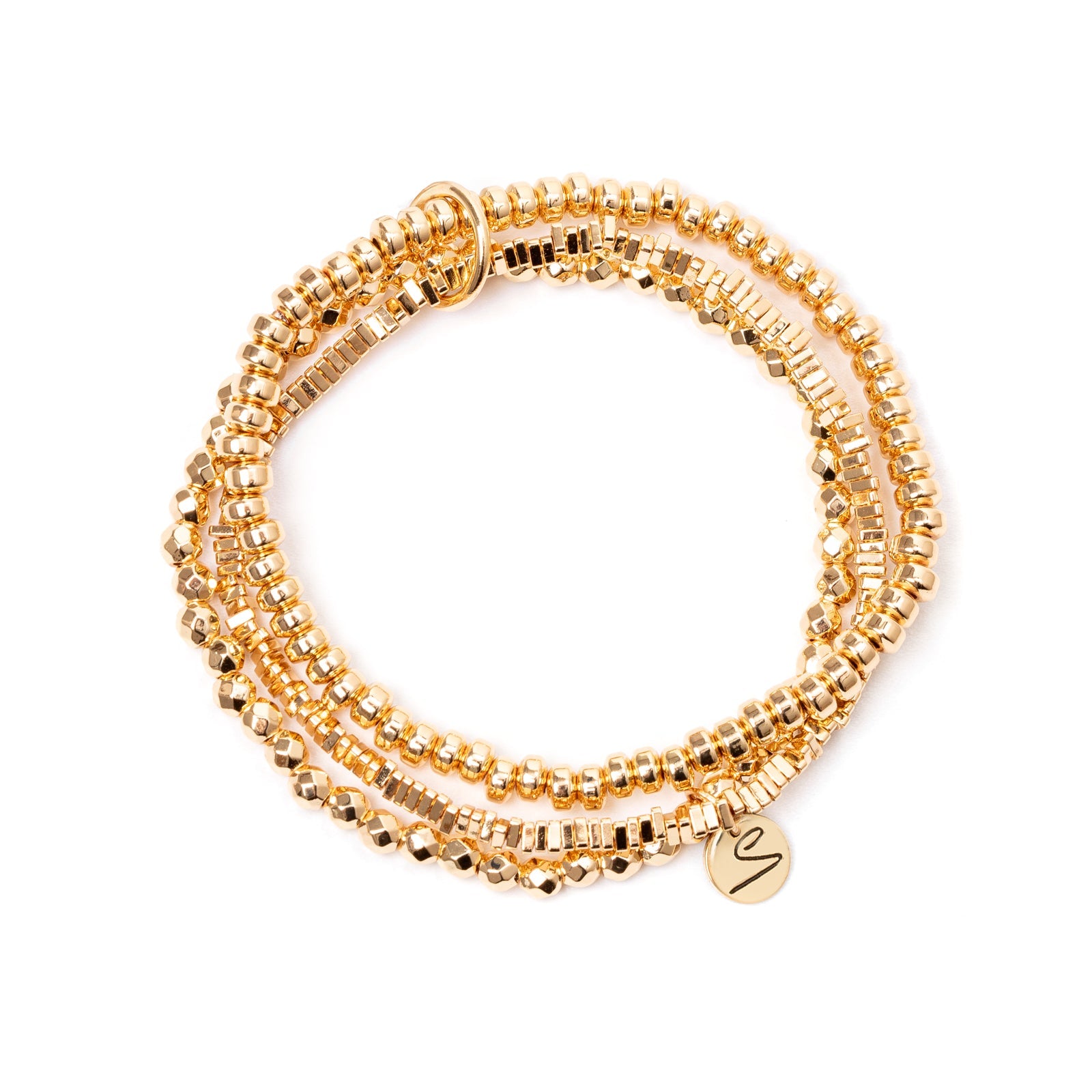 Bracciale elastico a tre fili Agafay - Oro - Sodini Bijoux