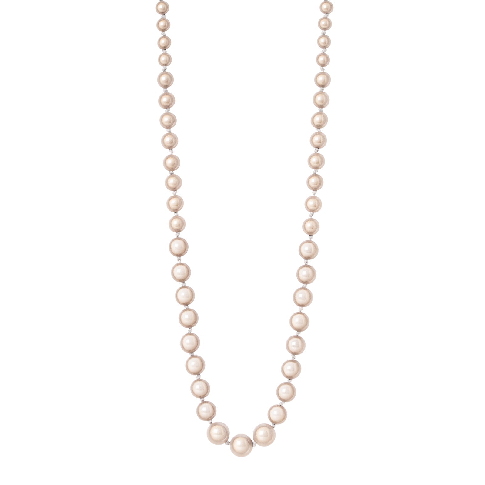 Collana lunga a sfere degradè Samsara - Bianco - Sodini Bijoux