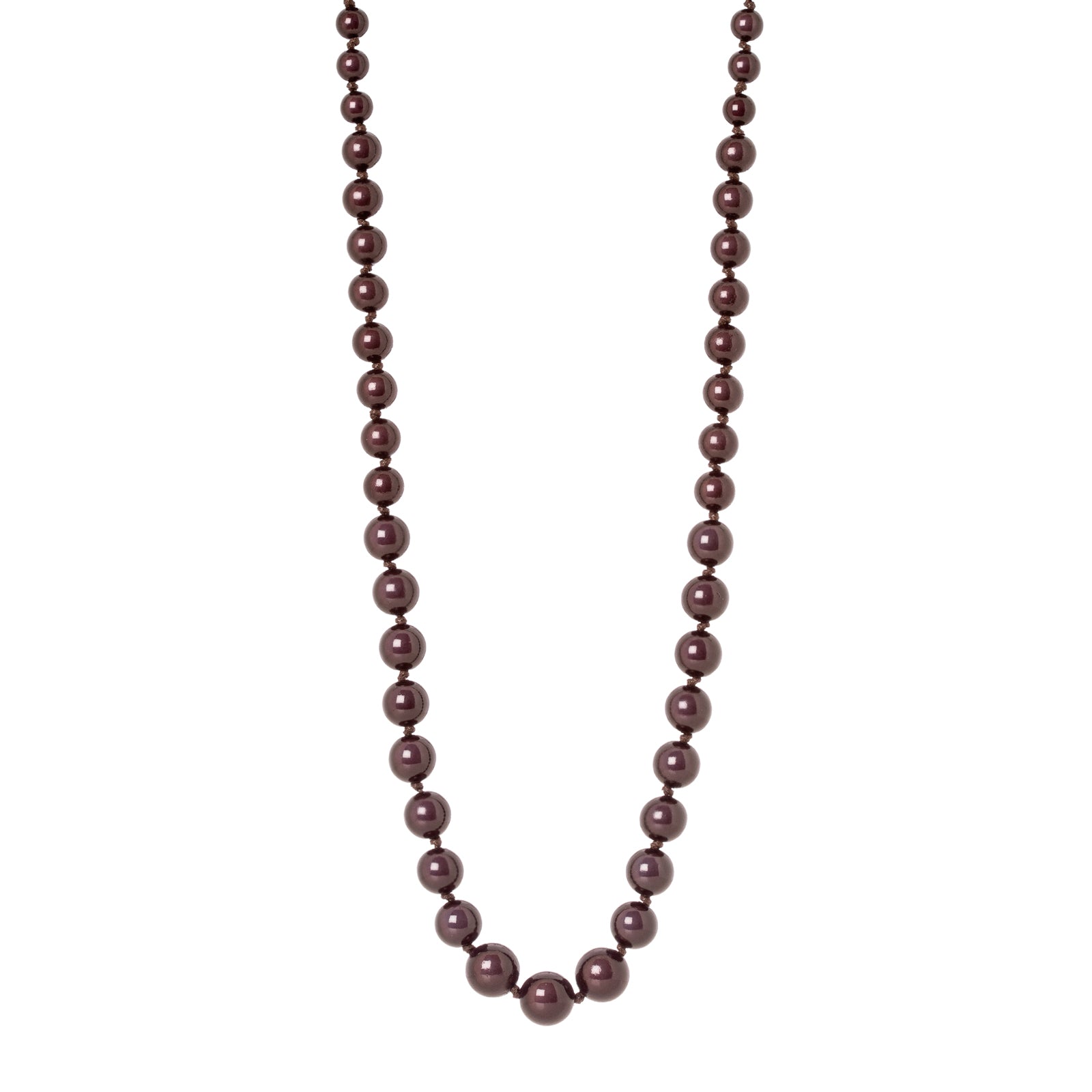 Collana lunga a sfere degradè Samsara - Marrone - Sodini Bijoux