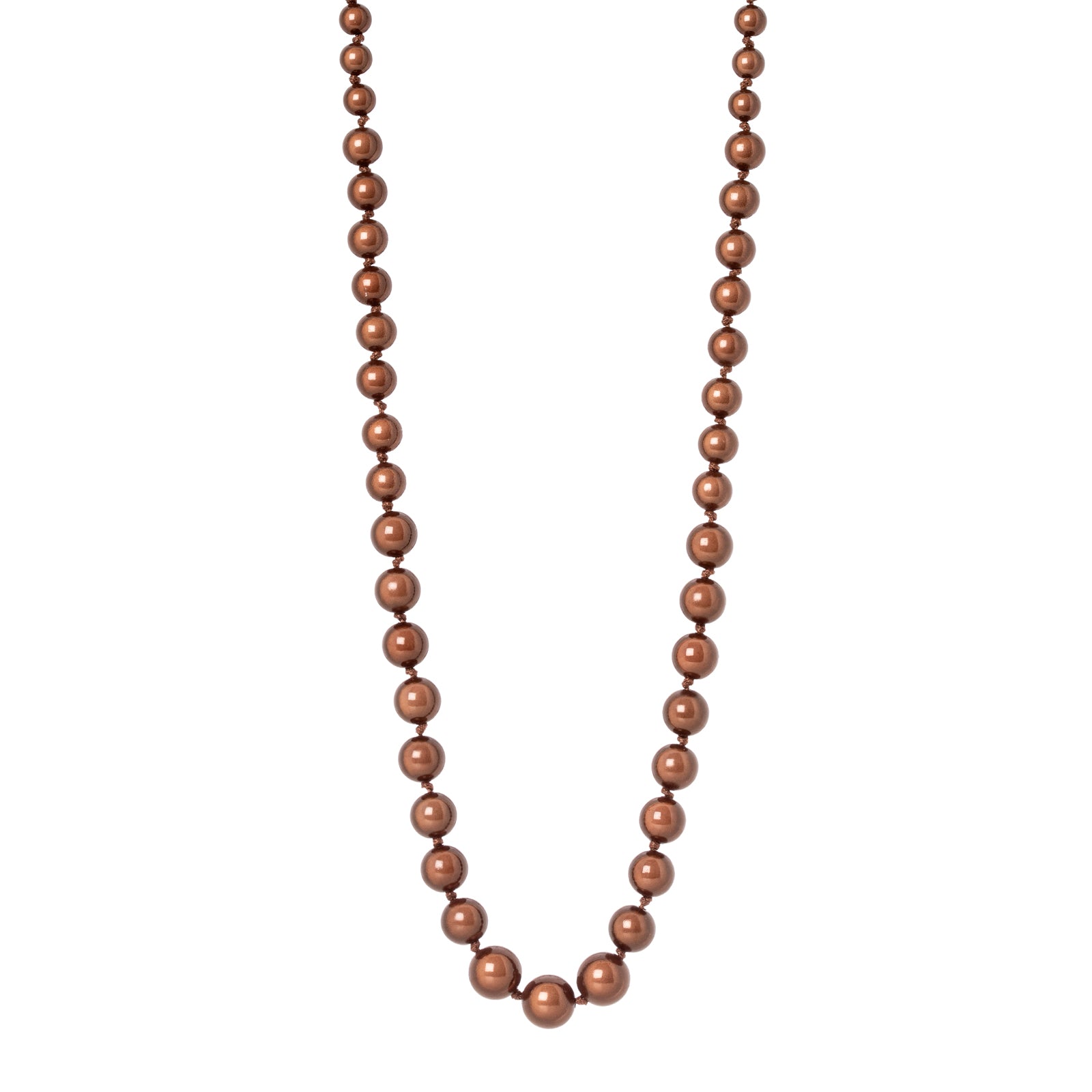 Collana lunga a sfere degradè Samsara - Bronzo - Sodini Bijoux