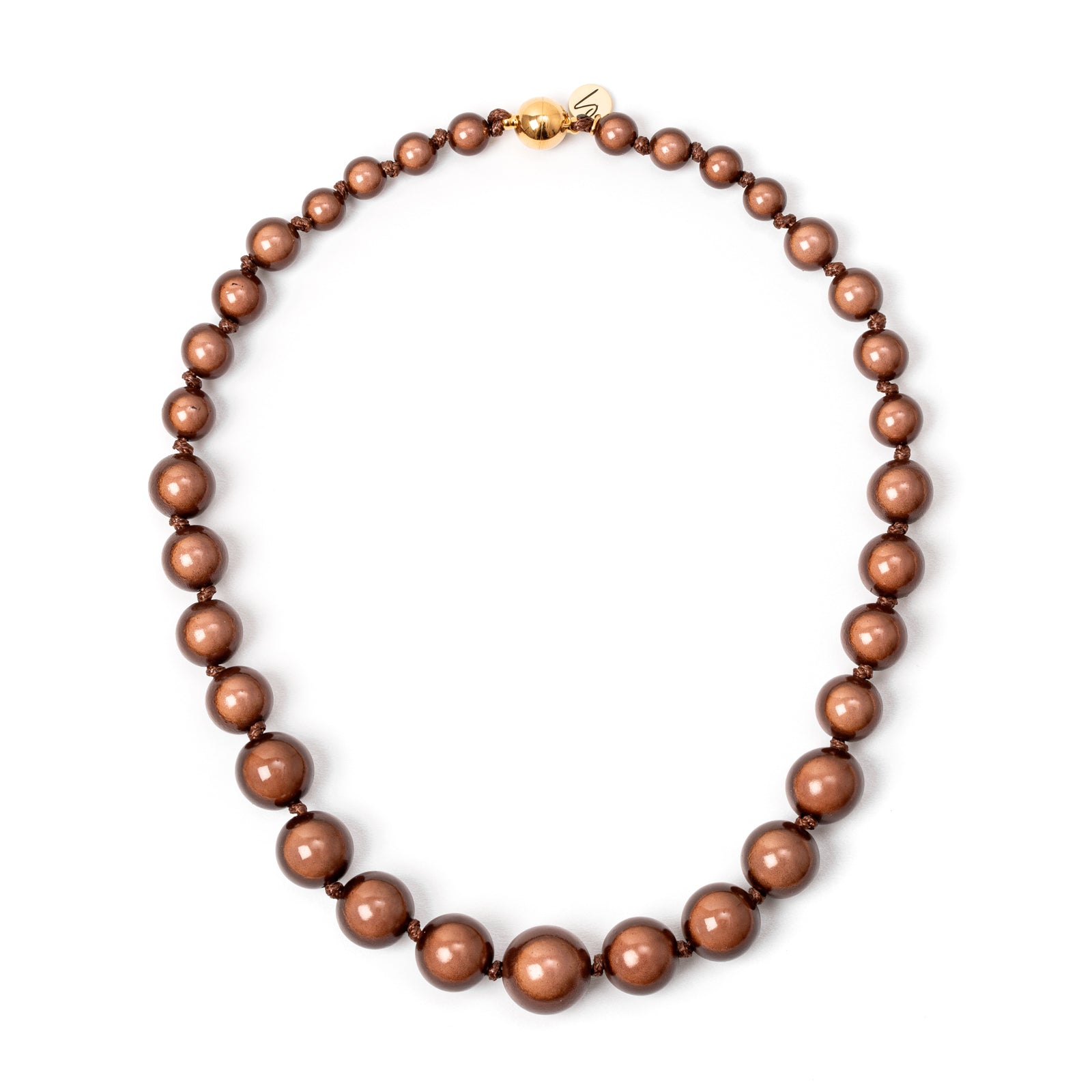 Collana corta a sfere degradè Samsara - Bronzo - Sodini Bijoux