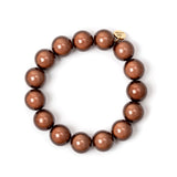 Bracciale elastico a grandi sfere Samsara - Bronzo - Sodini Bijoux