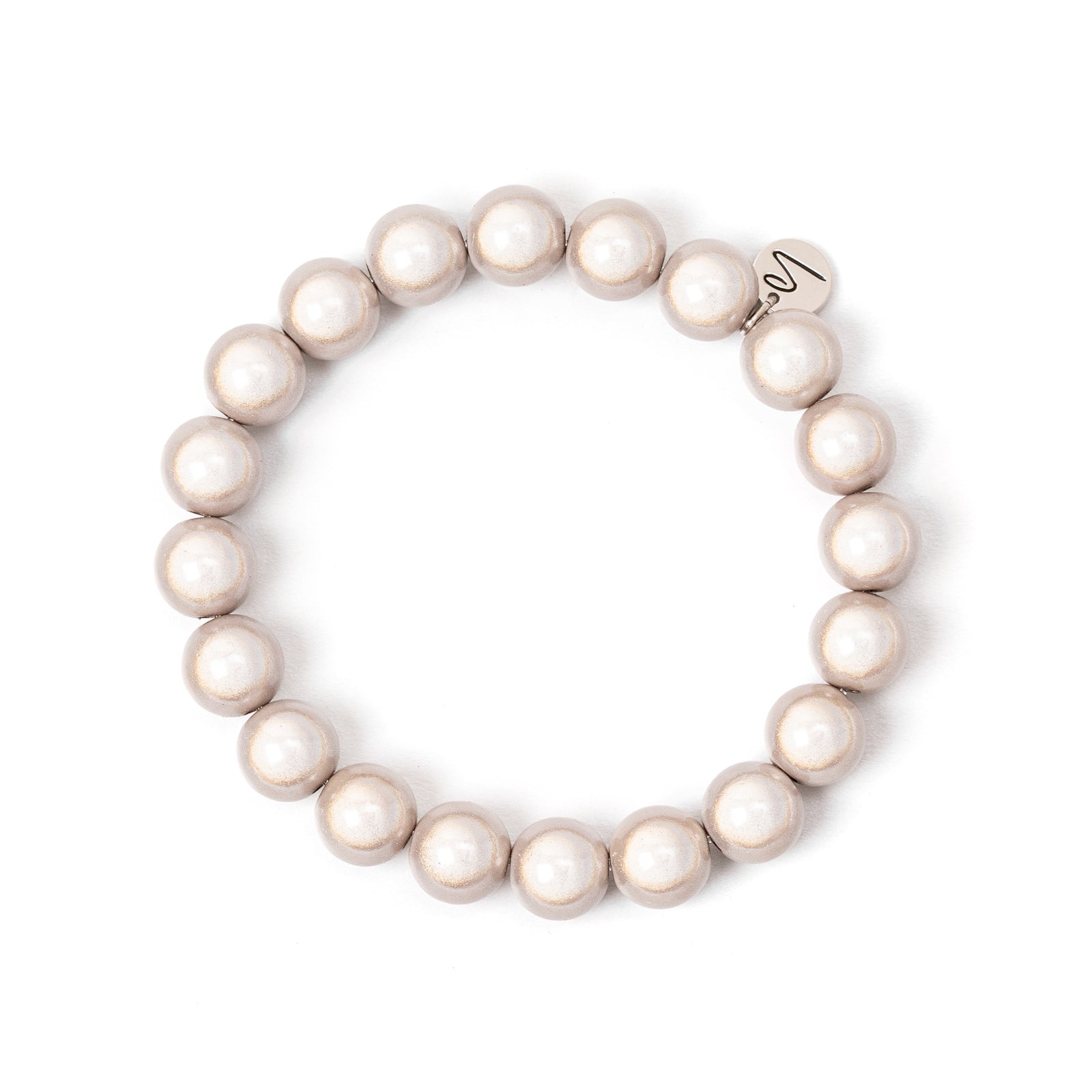 Bracciale elastico a sfere Samsara - Bianco - Sodini Bijoux