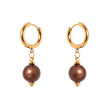 Orecchini cerchietto e sfera Samsara - Bronzo - Sodini Bijoux
