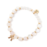 Bracciale elastico con  mini fiocco Samarcanda - Bianco - Sodini Bijoux