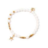 Bracciale elastico con  mini stella Samarcanda - Bianco - Sodini Bijoux