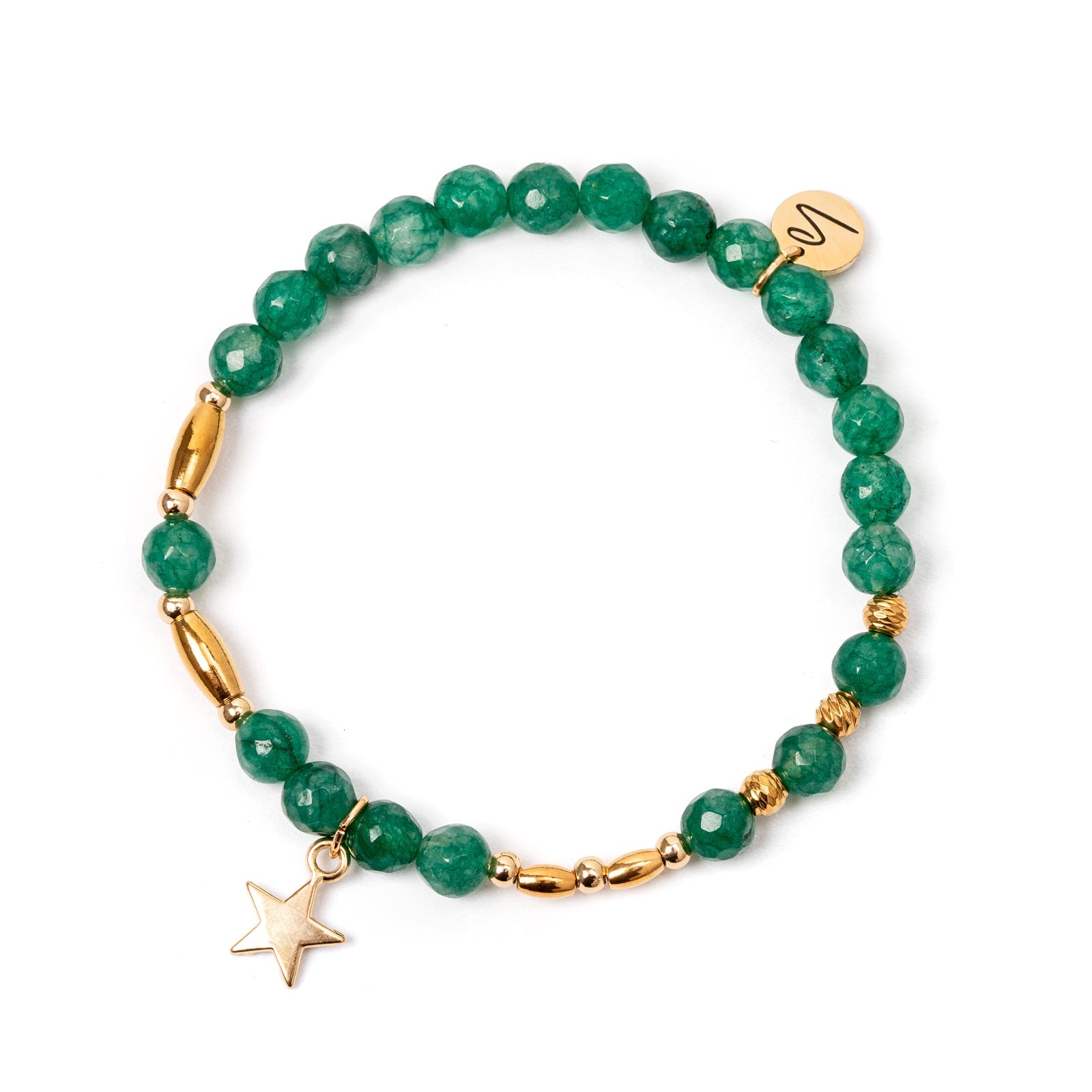 Bracciale elastico con  mini stella Samarcanda - Verde - Sodini Bijoux