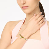 Bracciale elastico cuoricini perline e tartarughina Kay - Verde - Sodini Bijoux