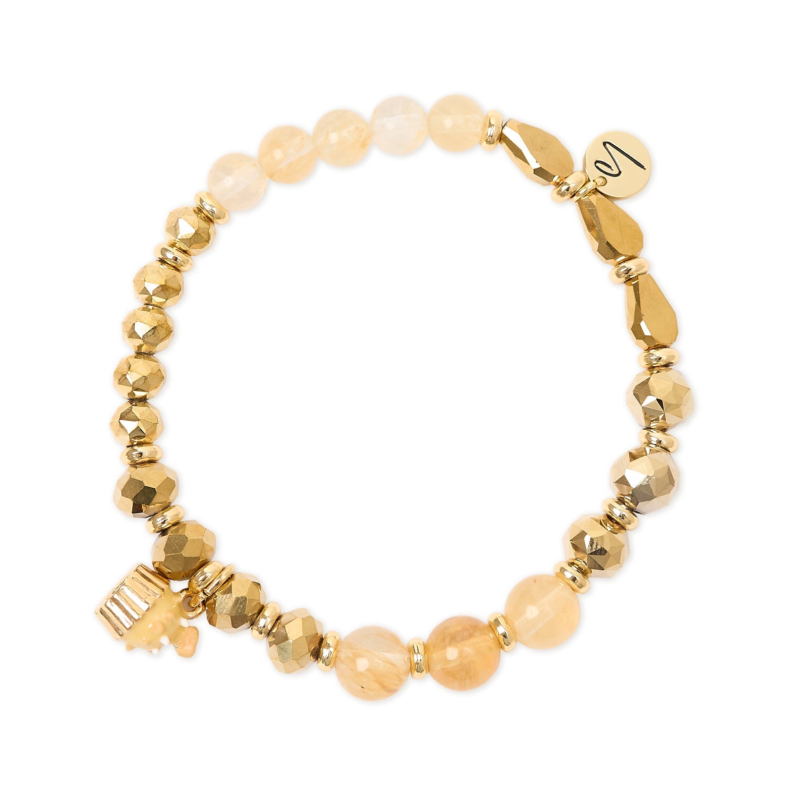 Bracciale elastico con charm cupcake Cherie - Oro - Sodini Bijoux