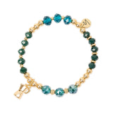 Bracciale elastico con charm moka Cherie - Blu - Sodini Bijoux