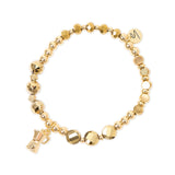 Bracciale elastico con charm moka Cherie - Oro - Sodini Bijoux