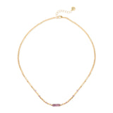Collana corta mattoncini cilindretto Agafay - Oro - Sodini Bijoux