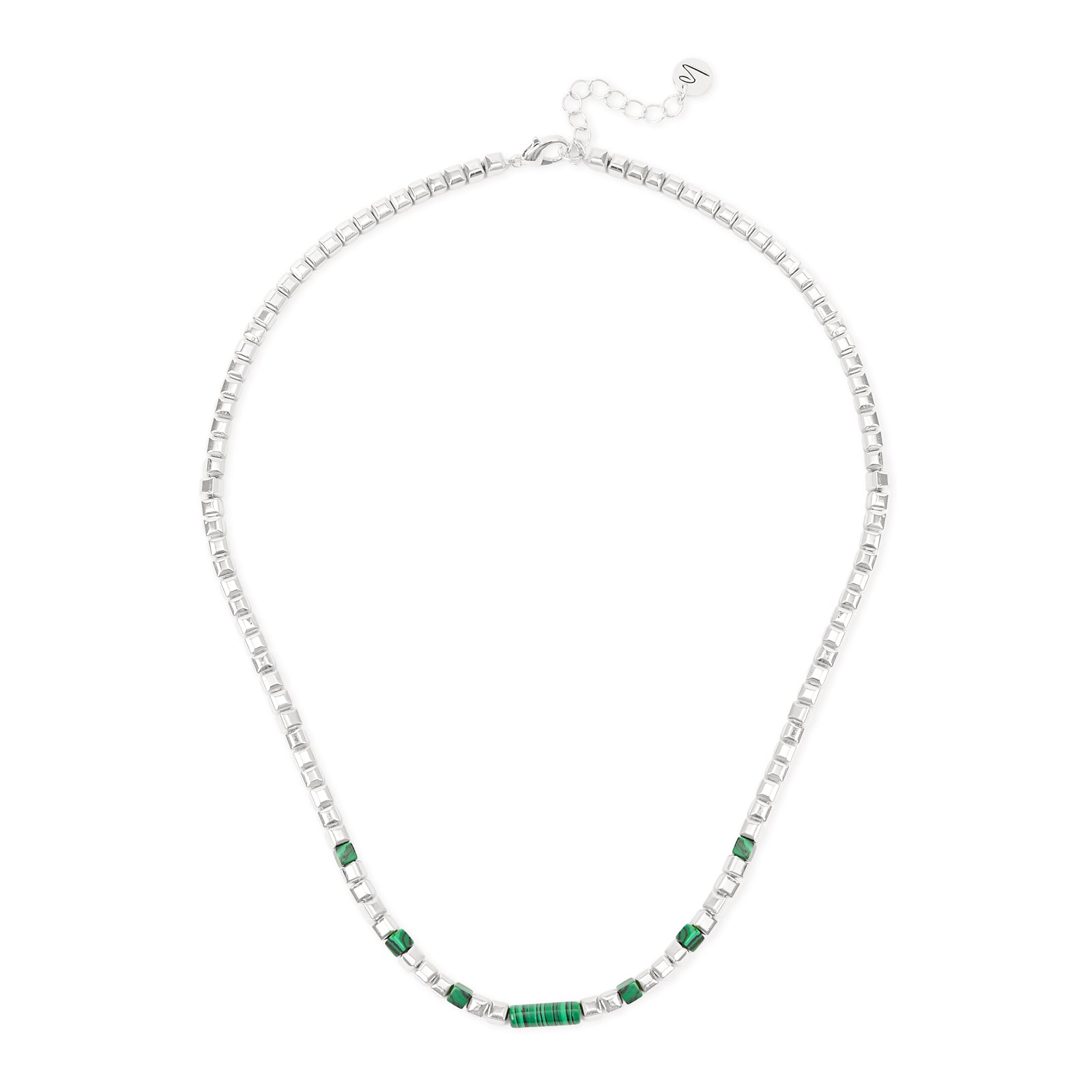 Collana corta cubetti cilindretto Agafay - Argento - Sodini Bijoux