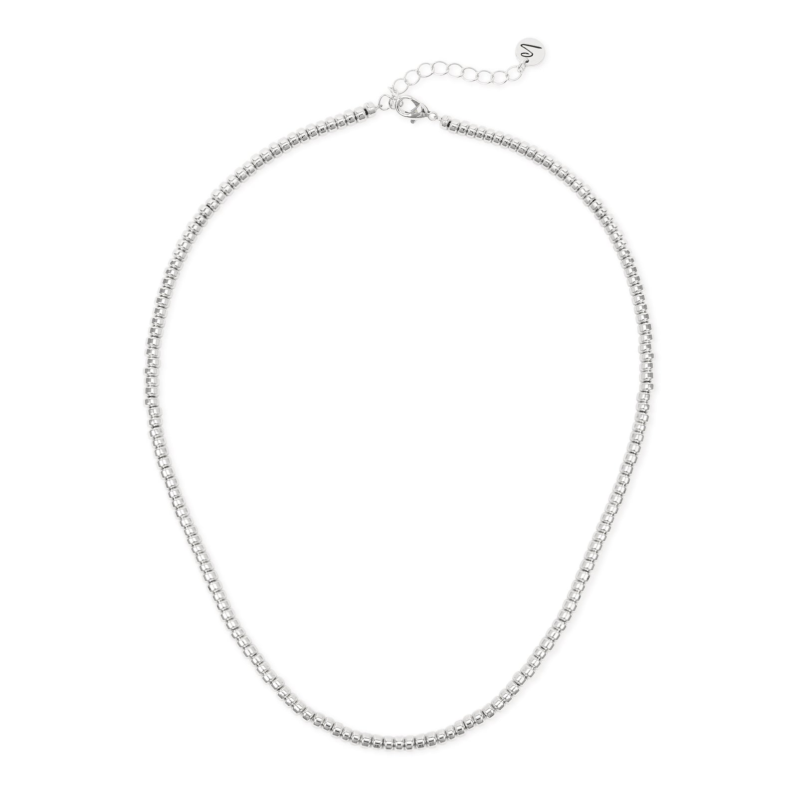 Collana corta cilindretti Agafay - Argento - Sodini Bijoux