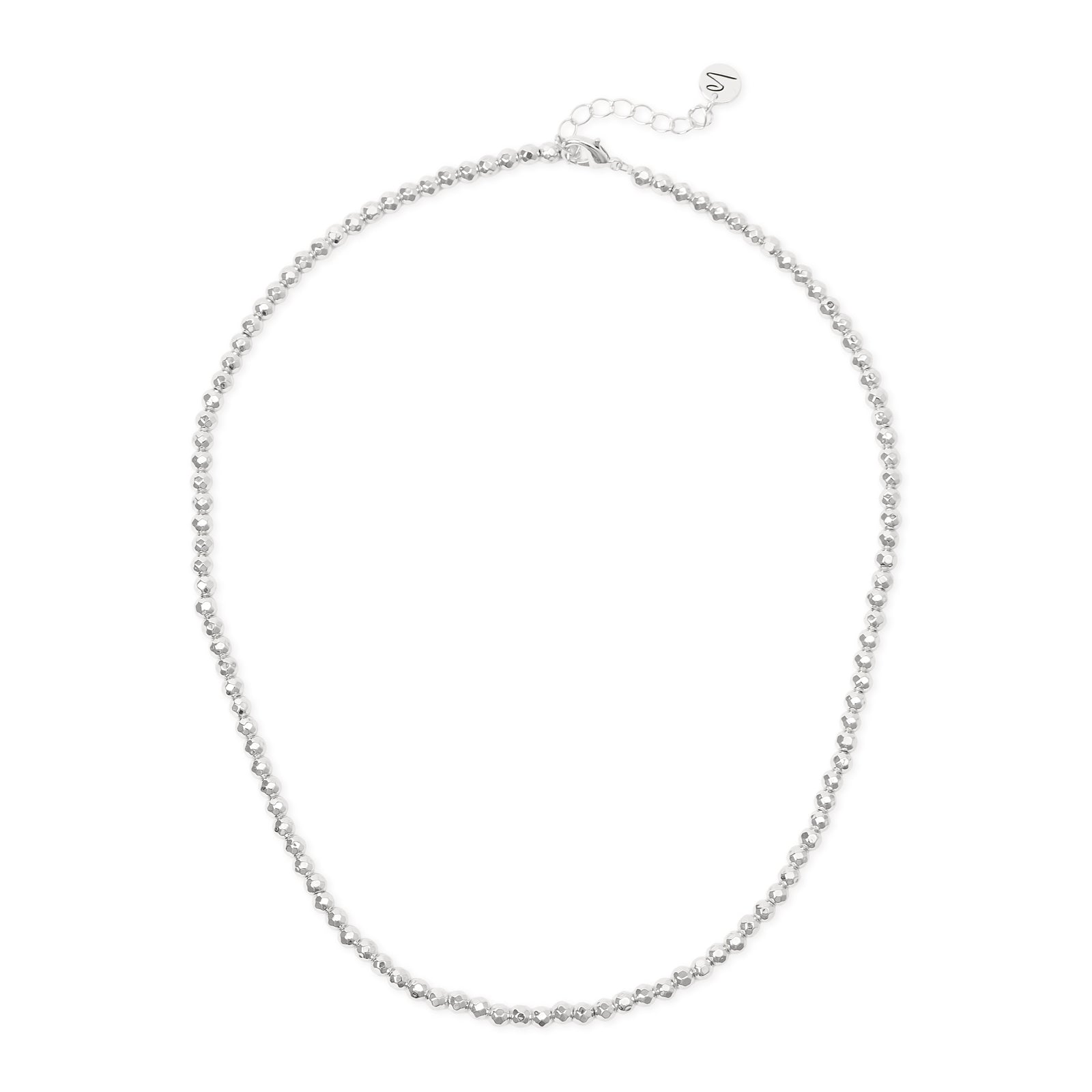 Collana corta mini sfere sfaccettate Agafay - Argento - Sodini Bijoux