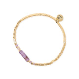 Bracciale elastico mattoncini Agafay - Oro - Sodini Bijoux