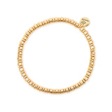 Bracciale elastico cilindretti anellini Agafay - Oro - Sodini Bijoux