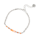 Bracciale catena cubetti cilindretto Agafay - Argento - Sodini Bijoux