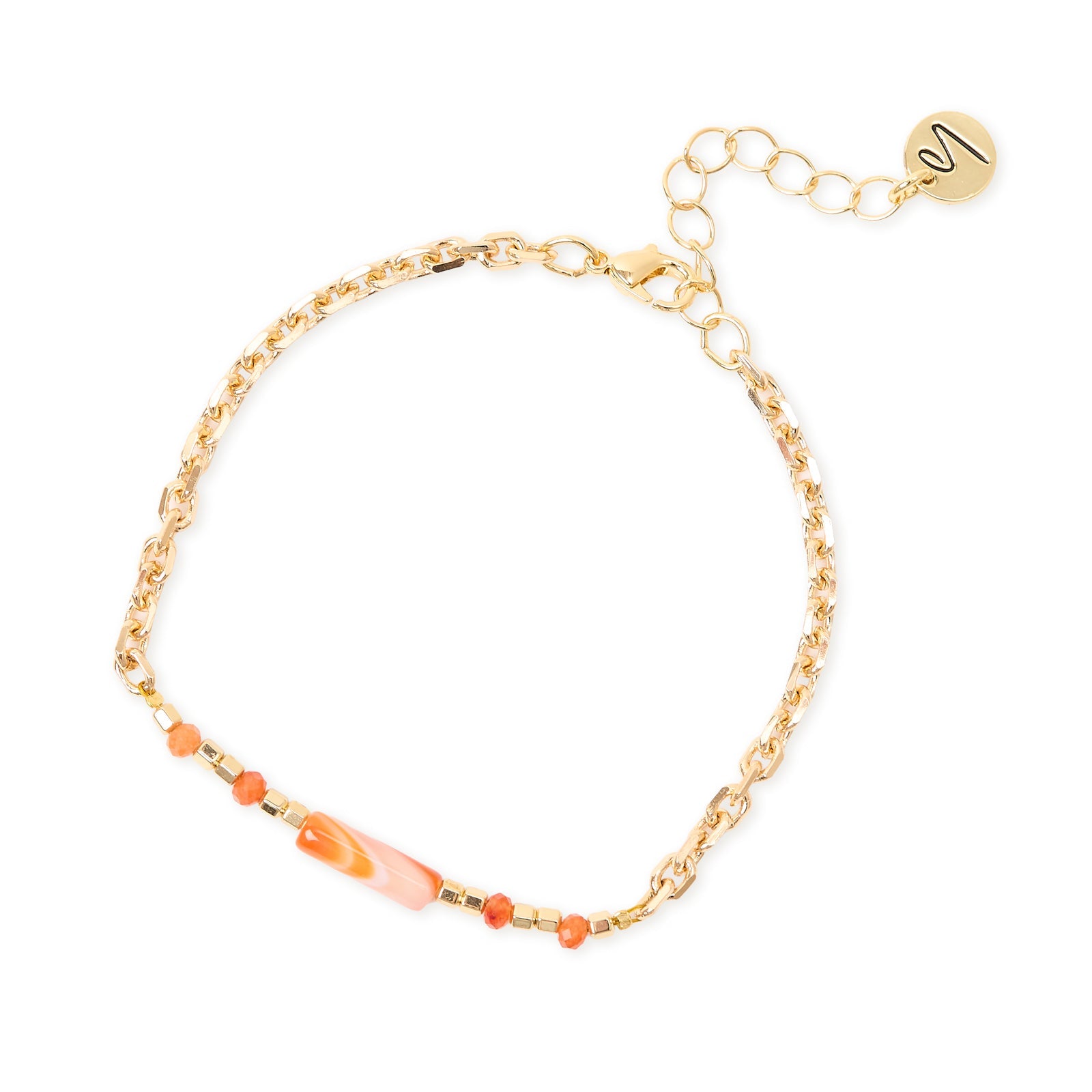 Bracciale catena cubetti cilindretto Agafay - Oro - Sodini Bijoux