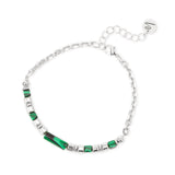 Bracciale catena cubetti anellini cilindretto Agafay - Argento - Sodini Bijoux
