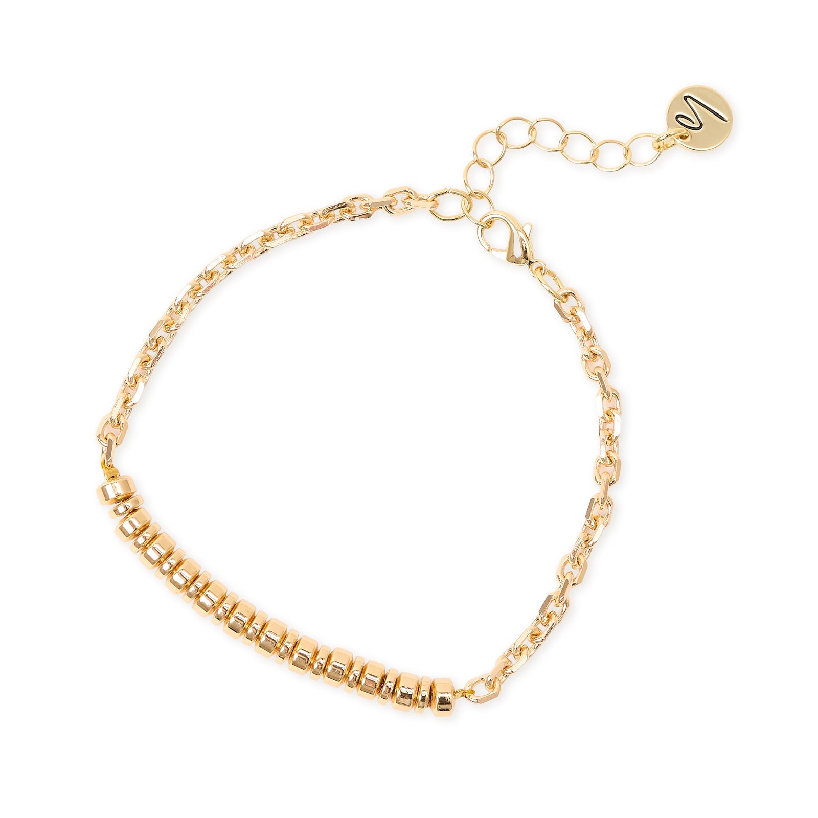 Bracciale catena cilindretti anellini Agafay - Oro - Sodini Bijoux
