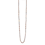 Collana lunga elementi ovali Nirvana - Marrone - Sodini Bijoux