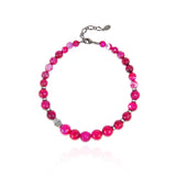 Girocollo in agata Nirvana - Fucsia - Sodini Bijoux