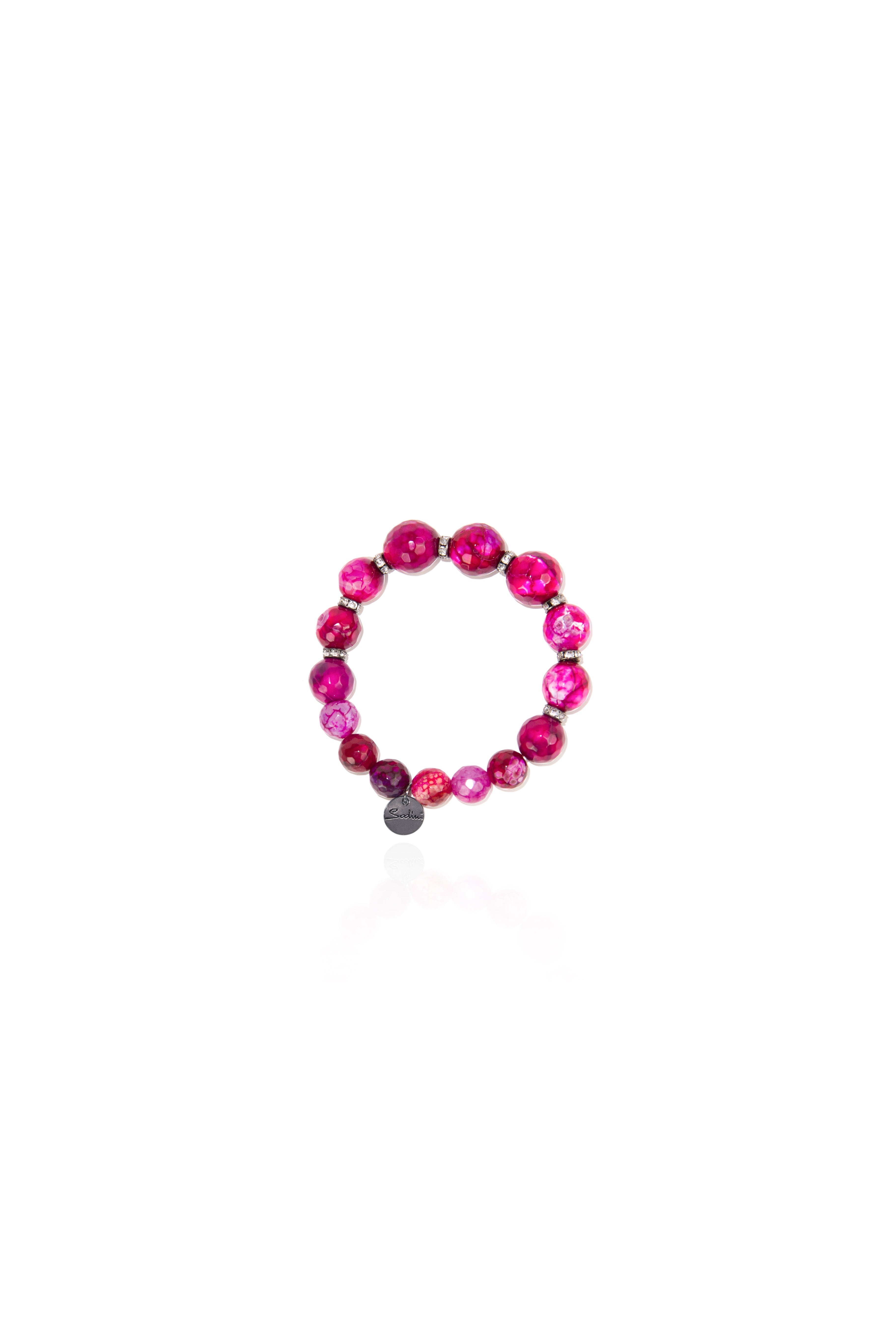 Bracciale in agata Nirvana - Fucsia - Sodini Bijoux
