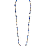 Collana in agata e cristalli Nirvana - Blu - Sodini Bijoux