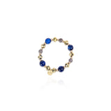 Bracciale elastico con cristalli Nirvan a - Blu - Sodini Bijoux