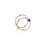 Coppia di bracciali elastici Nirvana - Blu - Sodini Bijoux