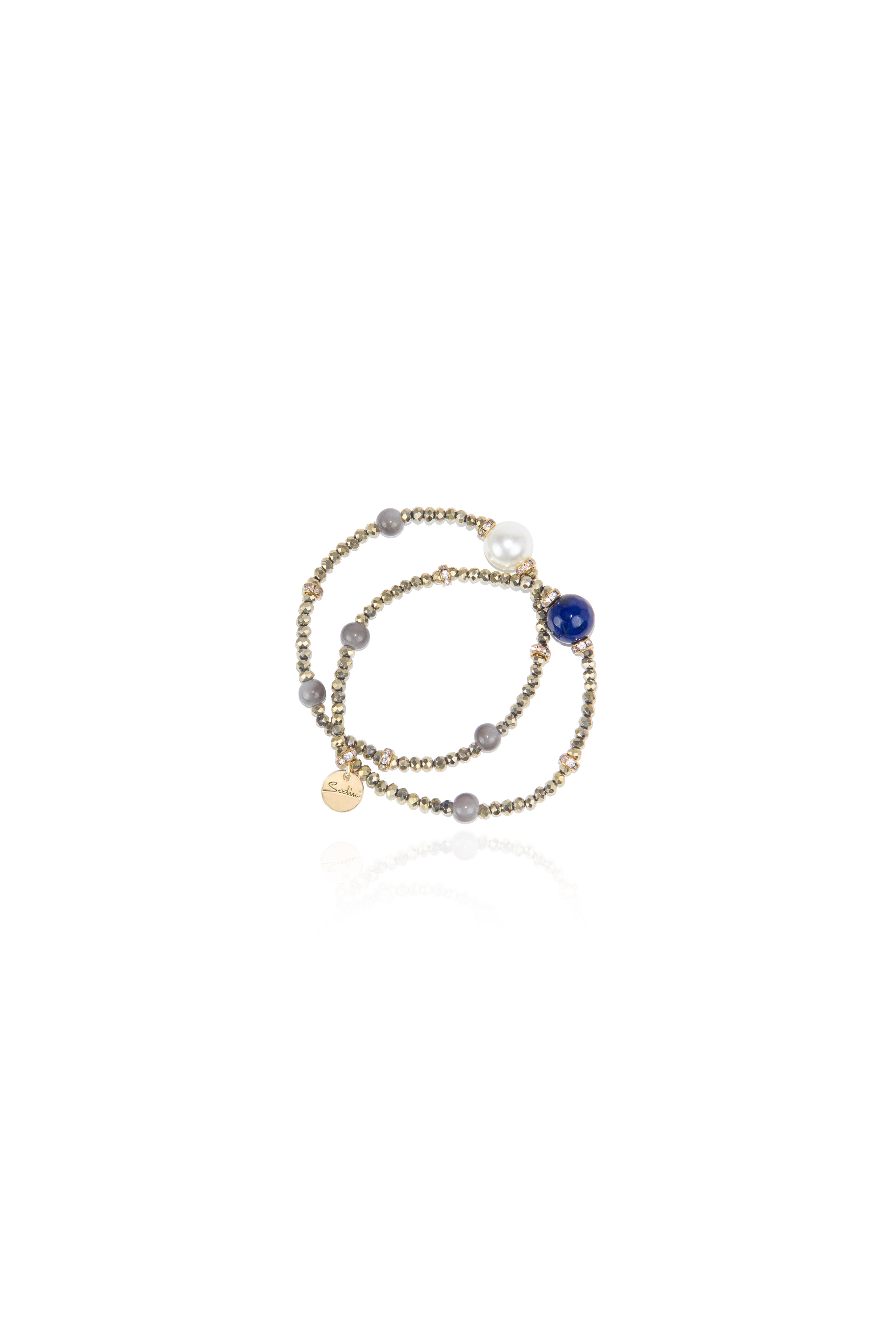 Coppia di bracciali elastici Nirvana - Blu - Sodini Bijoux