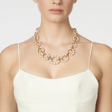 Girocollo a cerchi incatenati Drusilla - Bianco - Sodini Bijoux