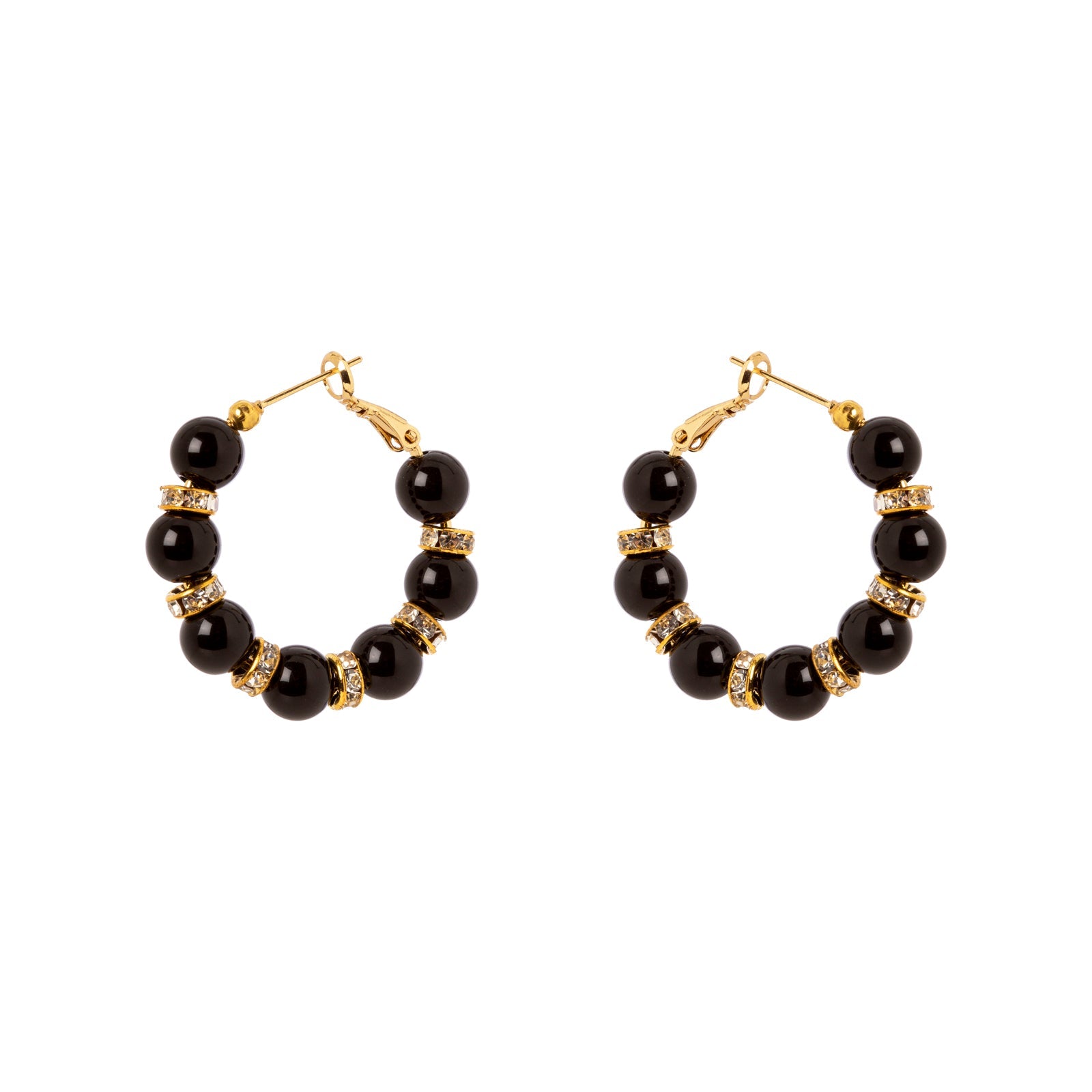 Orecchini a cerchio Drusilla - Nero - Sodini Bijoux