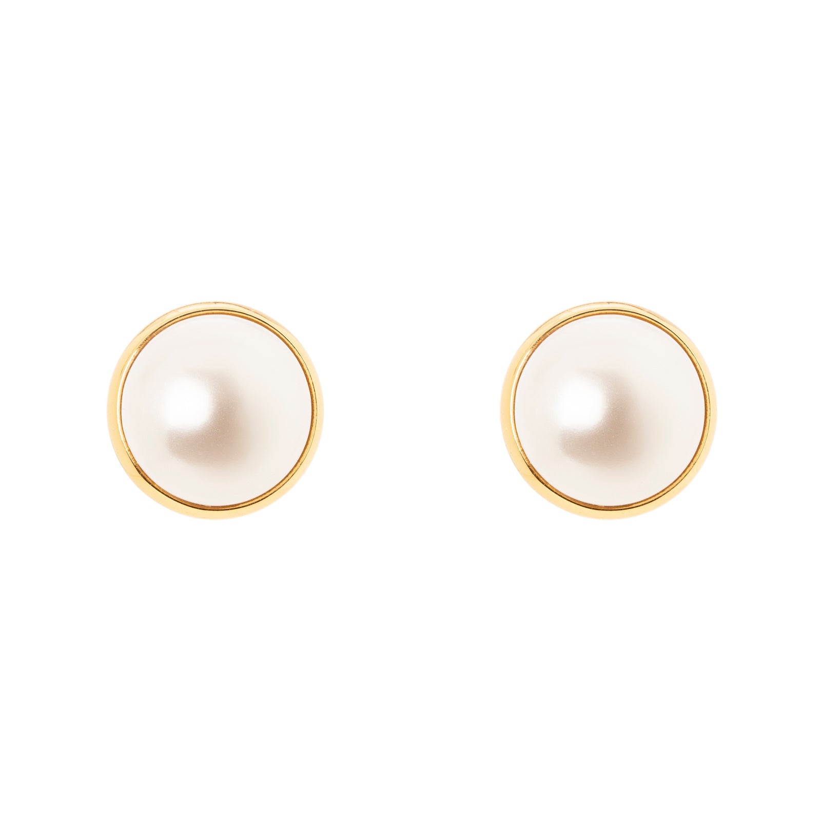 Orecchini semi-sfera Drusilla - Bianco - Sodini Bijoux