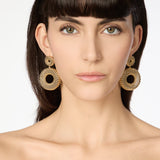 Orecchini a due cerchi Pompei - Oro - Sodini Bijoux