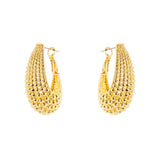 Orecchini a cerchio affusolato Pompei - Oro - Sodini Bijoux