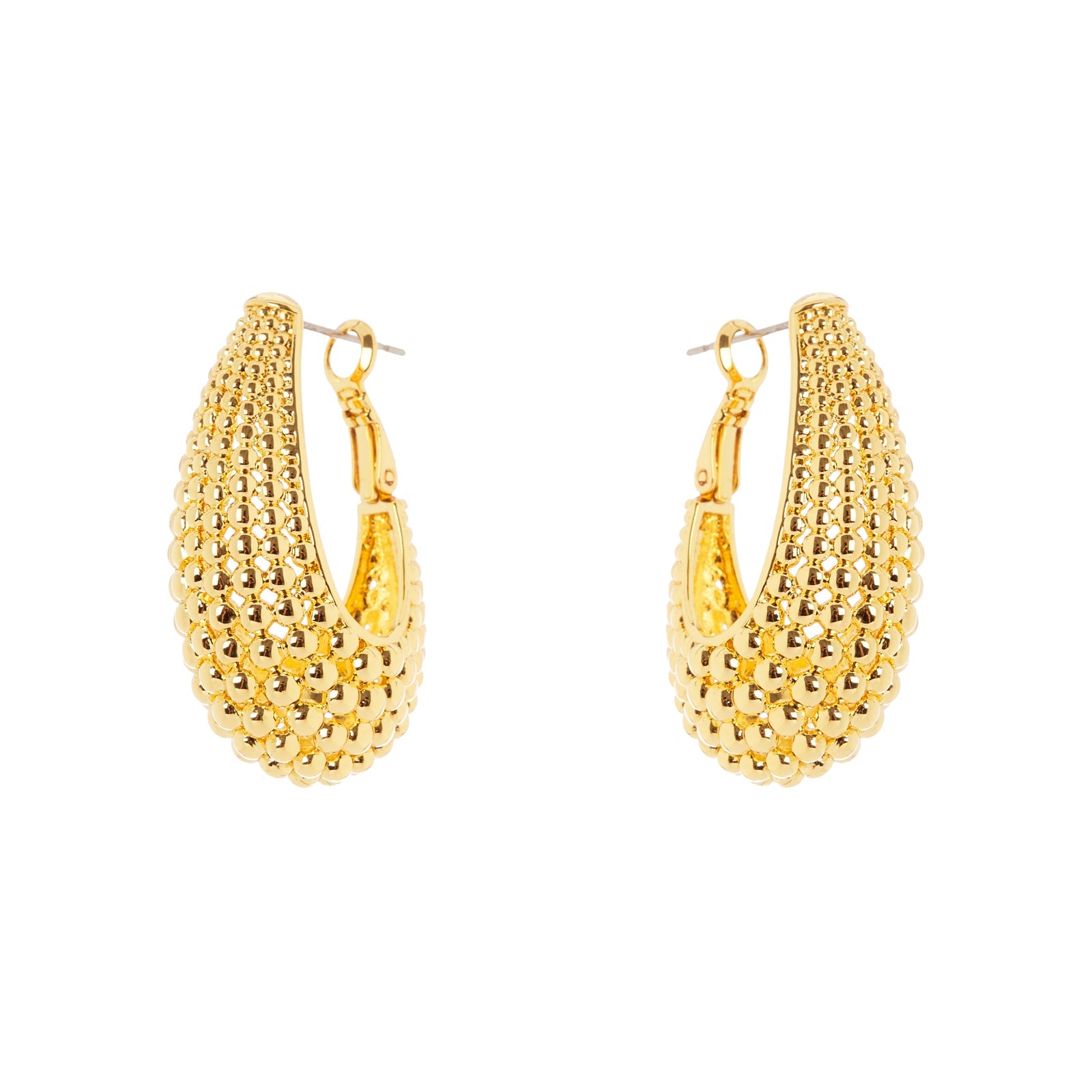 Orecchini a cerchio affusolato Pompei - Oro - Sodini Bijoux