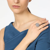 Anello cupola a spicchio Pompei - Argento - Sodini Bijoux