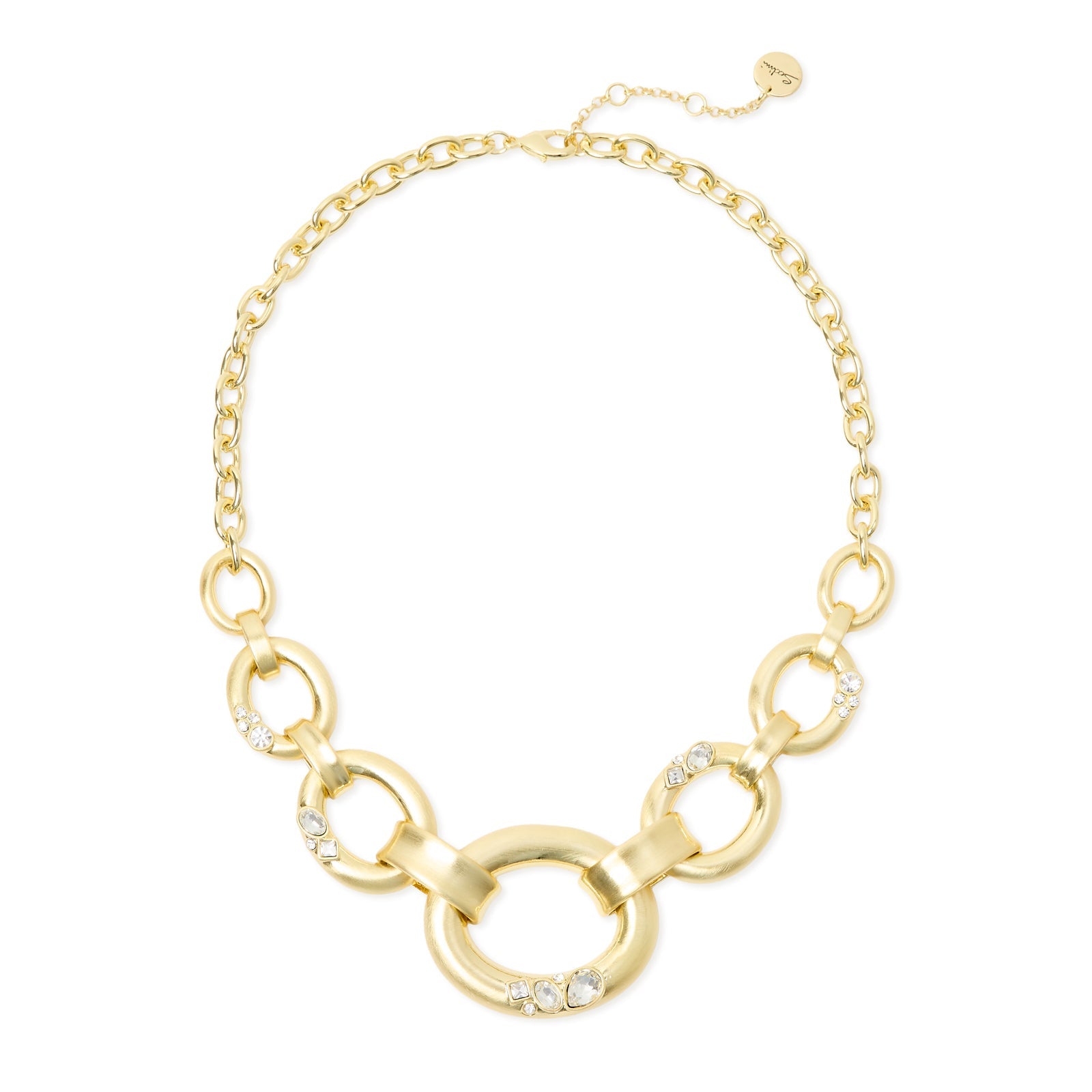 Collana corta rolò e grandi maglie Emilia - Bianco - Sodini Bijoux