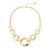 Collana corta rolò e grandi maglie Emilia - Multicolor - Sodini Bijoux