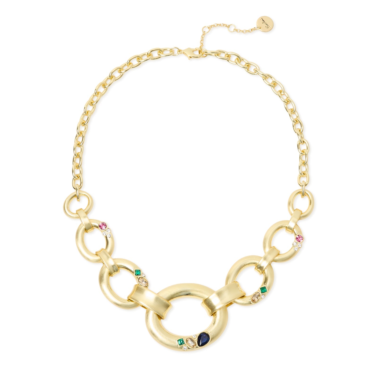 Collana corta rolò e grandi maglie Emilia - Multicolor - Sodini Bijoux