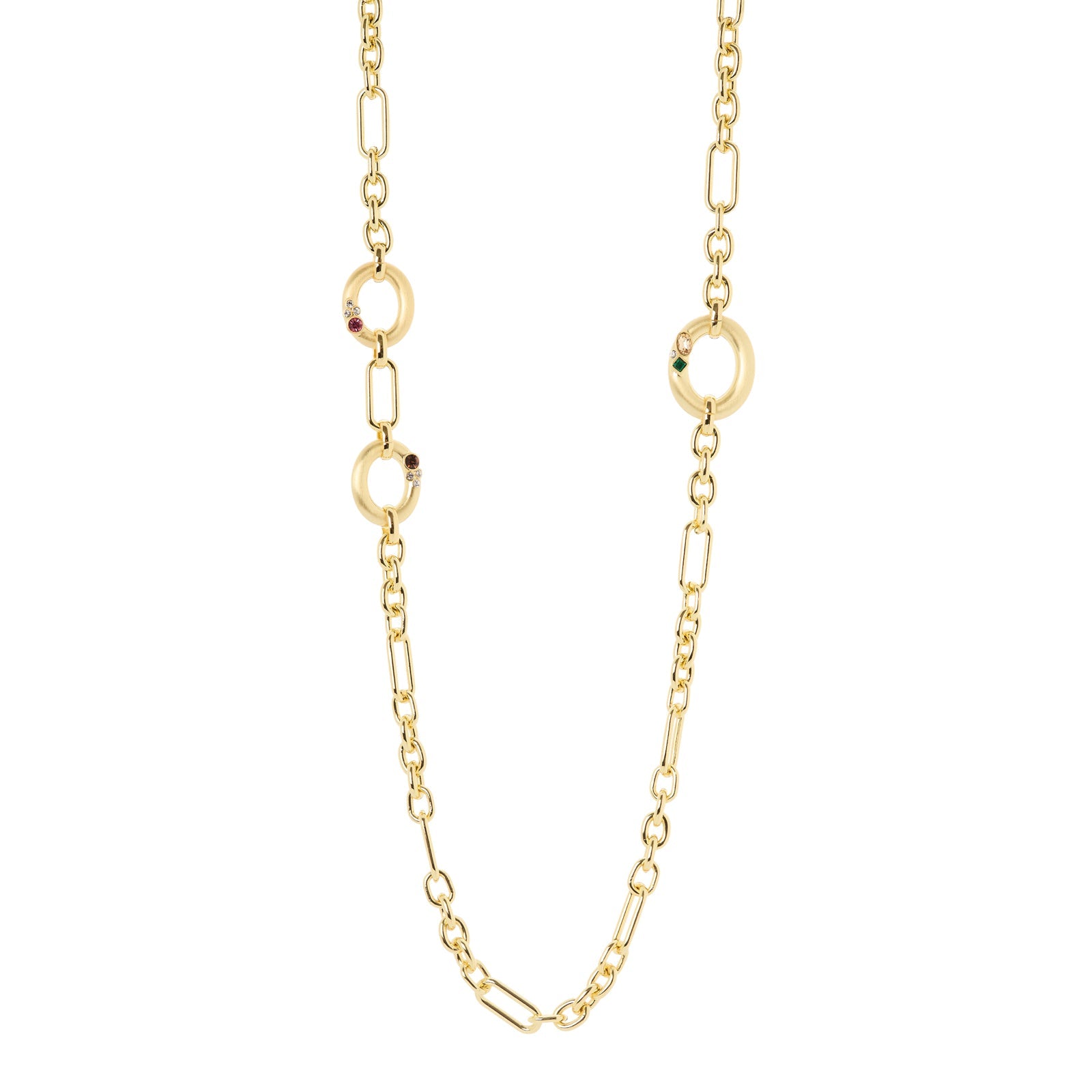Collana lunga rolò e grandi maglie Emilia - Multicolor - Sodini Bijoux