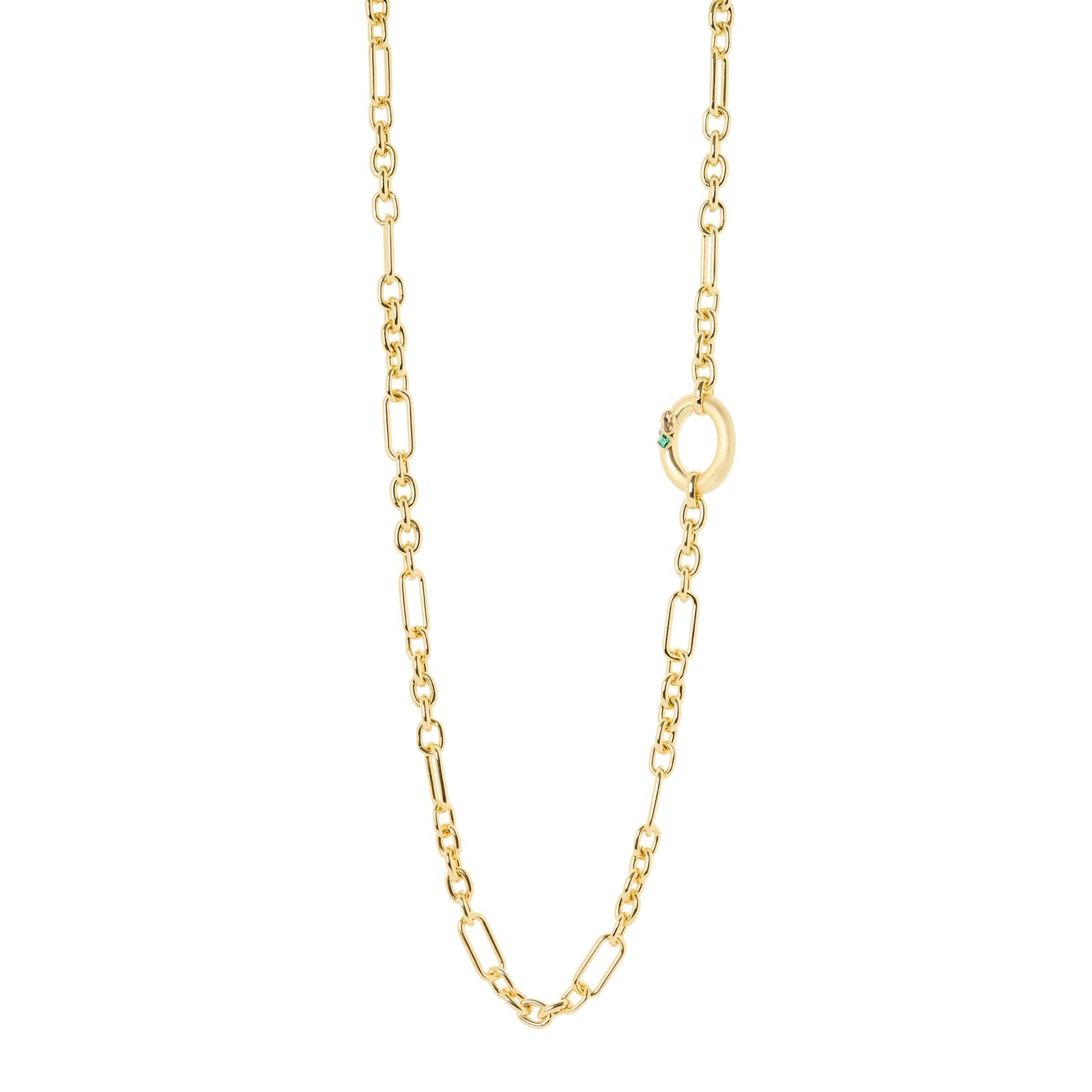 Collana lunga una maglia ovale Emilia - Multicolor - Sodini Bijoux